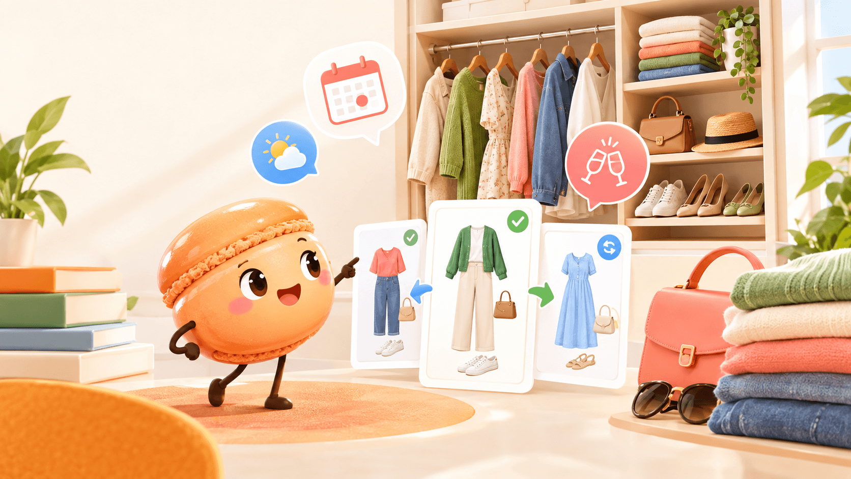 Start With Your Own Clothes in Macaron