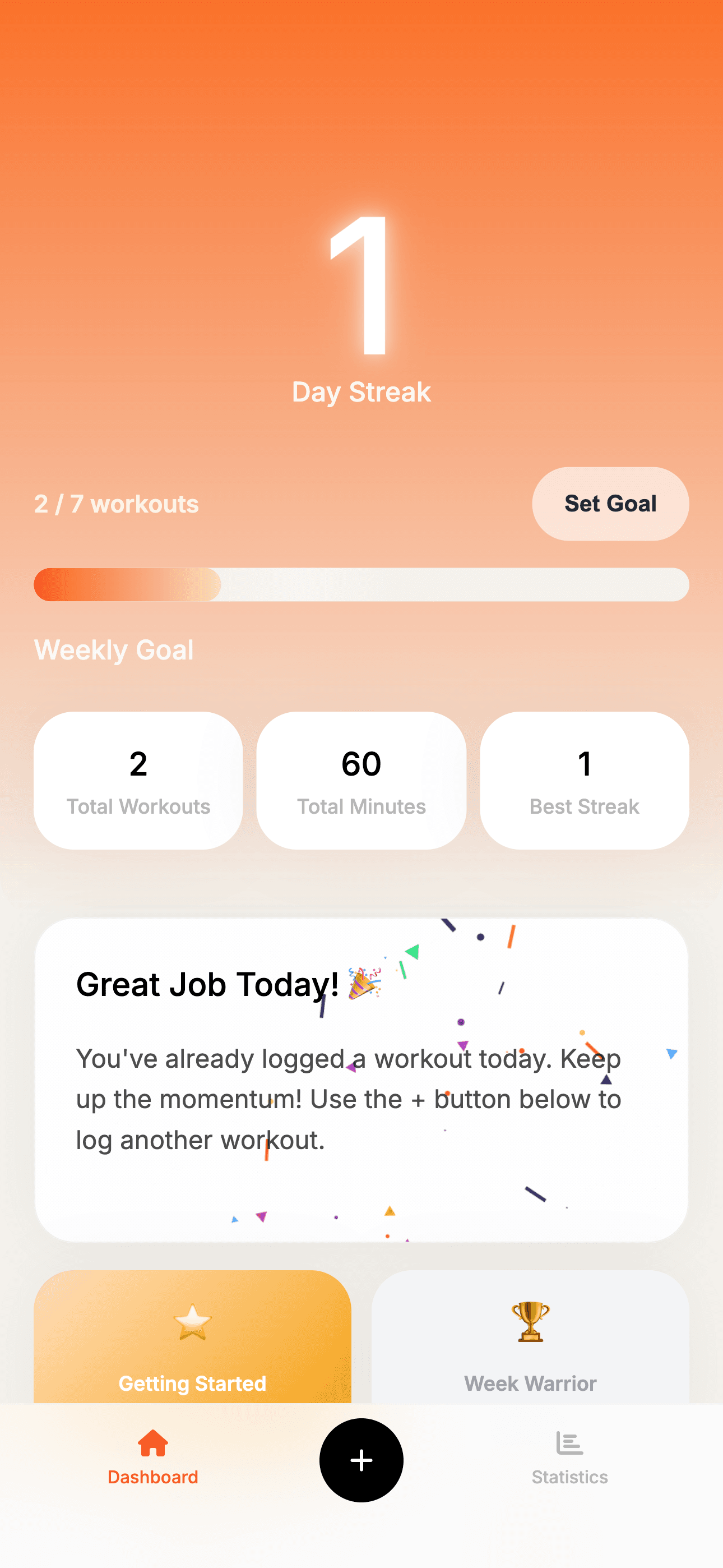 Captura de tela do App 1