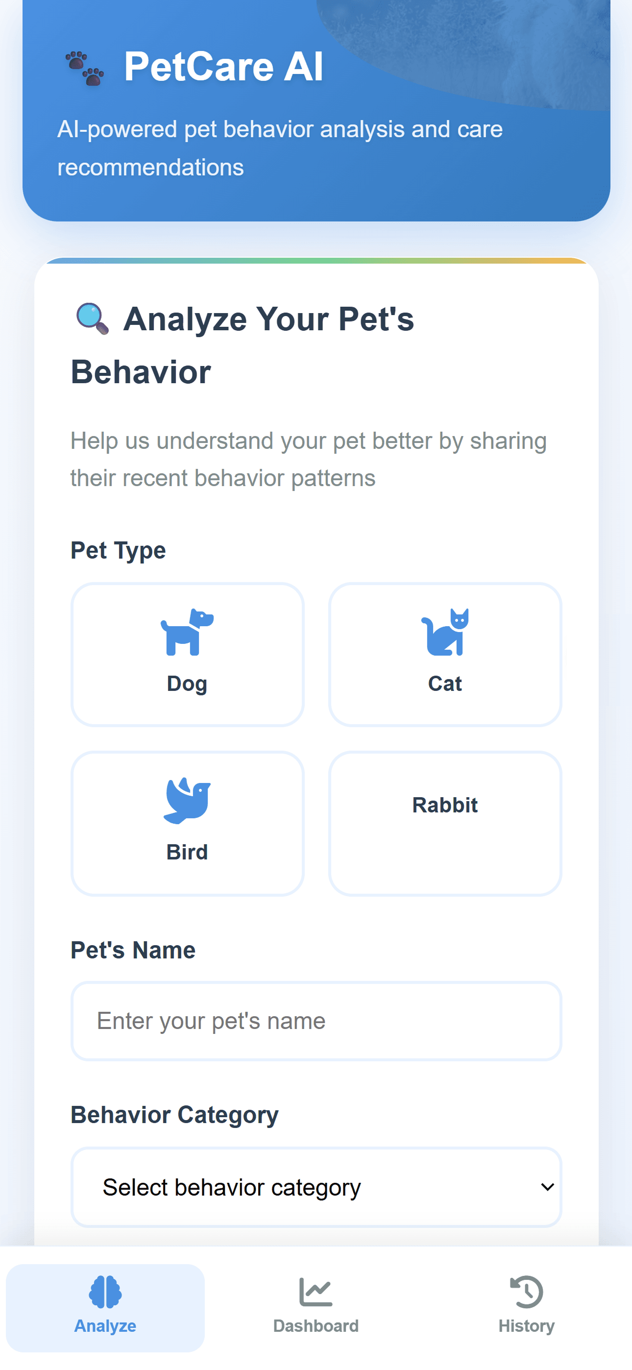Captura de tela do App 1
