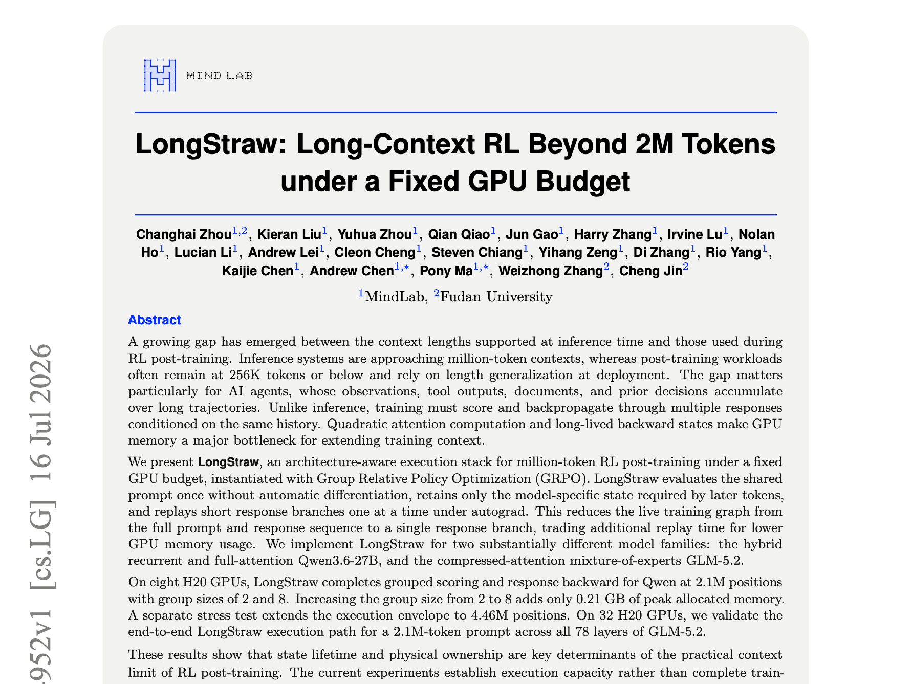 LongStraw: Long-Context RL Beyond 2M Tokens under a Fixed GPU Budget