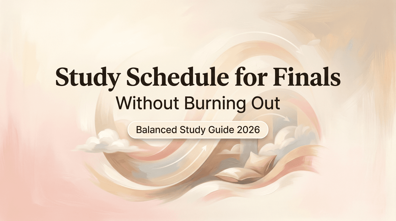 Study Schedule for Finals Without Burning Out