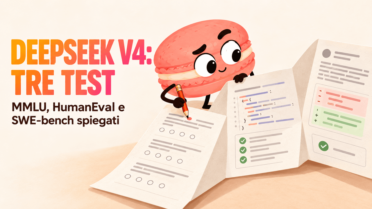 Benchmark di DeepSeek V4: MMLU, HumanEval e SWE-bench spiegati
