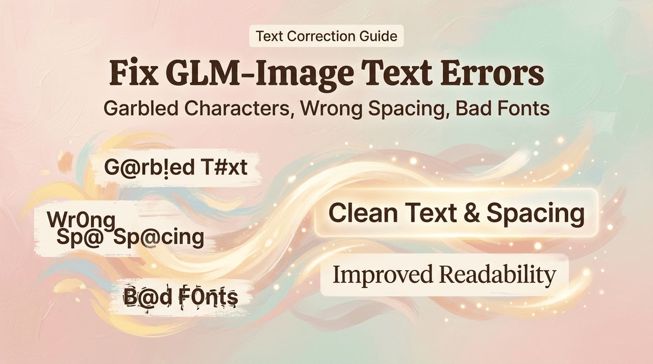 Fix GLM-Image Text Errors: Garbled Characters, Wrong Spacing, Bad Fonts