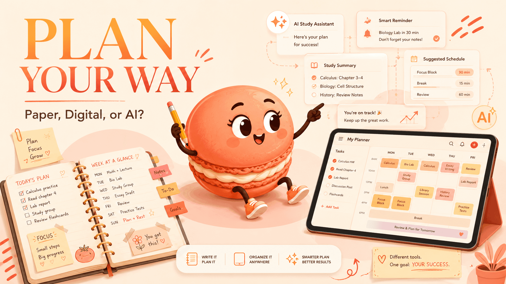Academic Planners for Students: Paper, Digital, or AI