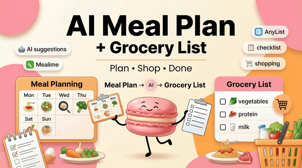 Meal Plan With Grocery List: Let AI Do Both