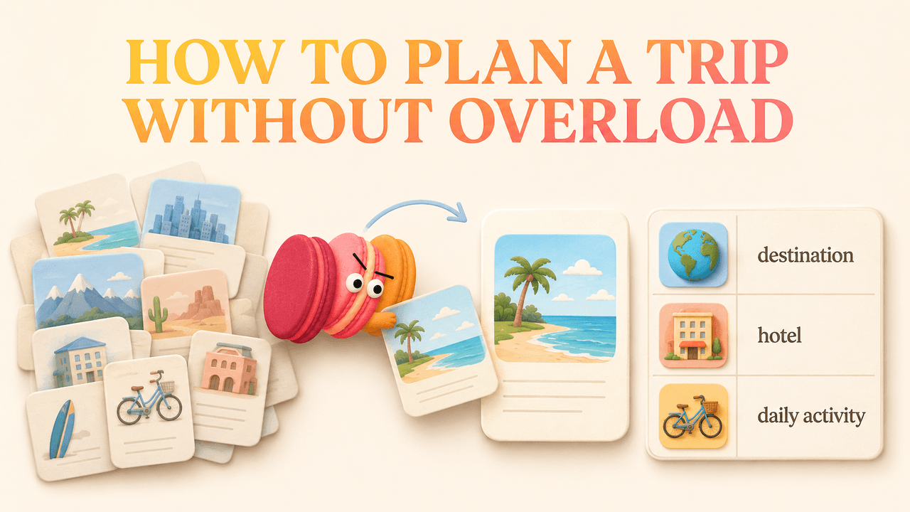 How to Plan a Trip Without Decision Overload