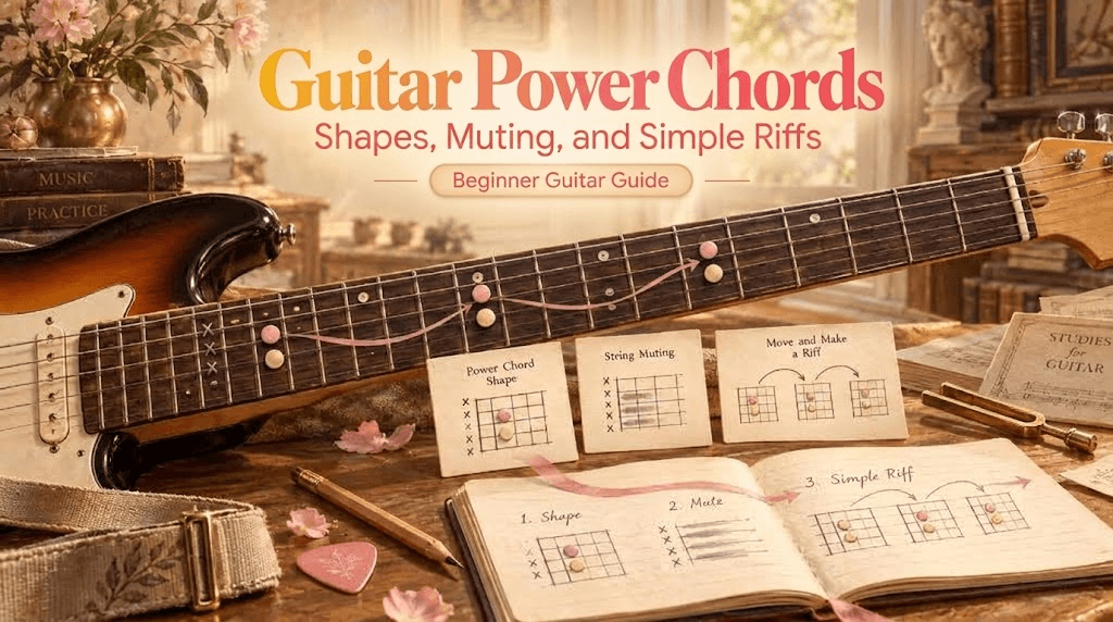 Guitar Power Chords: Shapes, Muting, and Simple Riffs