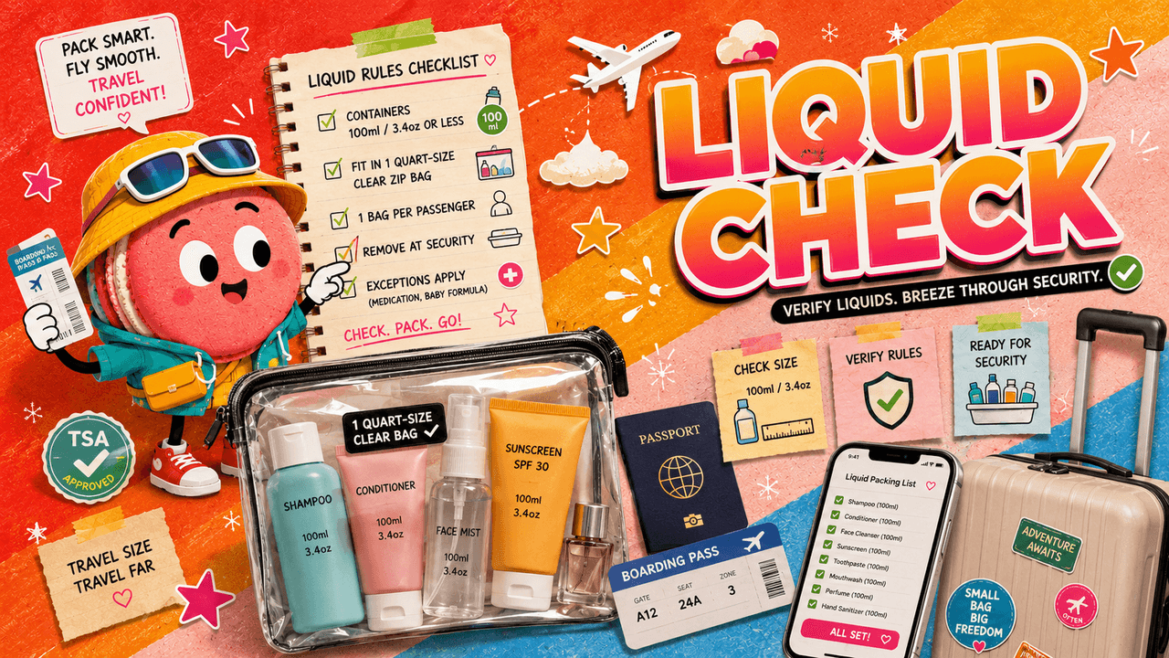 Traveling With Liquids on a Plane: What to Verify