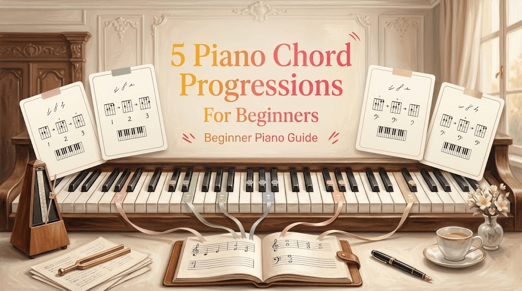 5 Piano Chord Progressions for Beginners