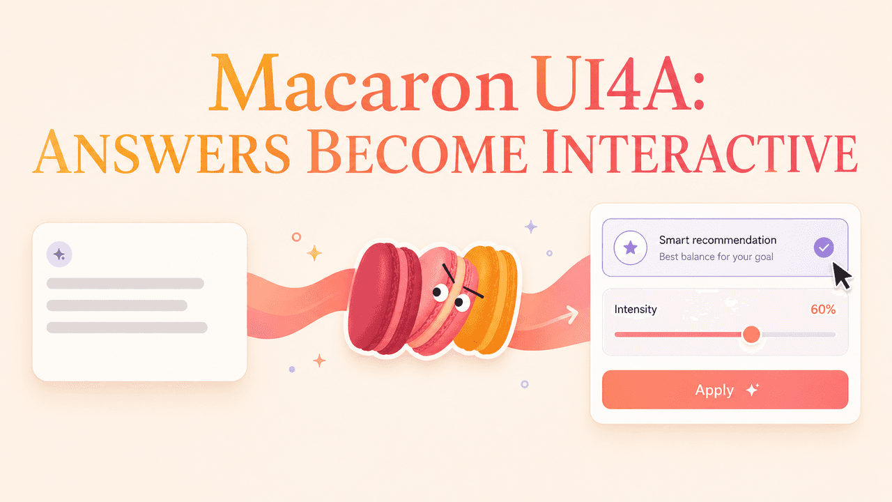 Macaron UI4A: How AI Answers Become Interactive UI