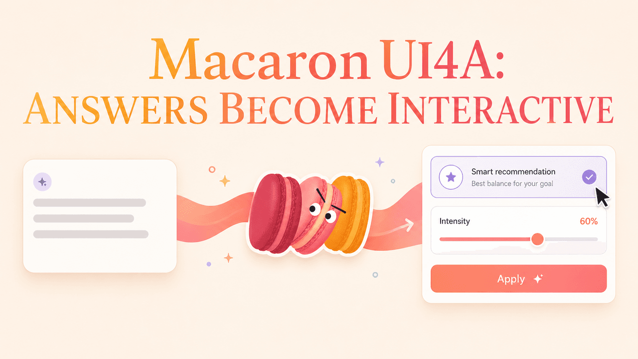 Macaron UI4A: How AI Answers Become Interactive UI