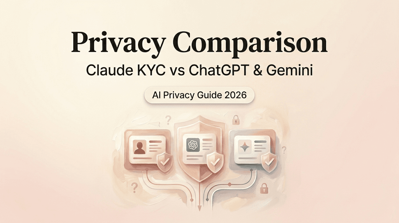 Claude KYC vs ChatGPT & Gemini: Privacy Compared