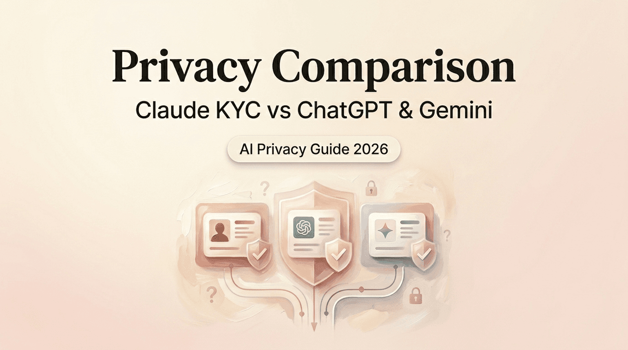 Claude KYC vs ChatGPT & Gemini: Privacy Compared