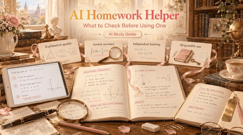 AI Homework Helper: What to Check Before Using One