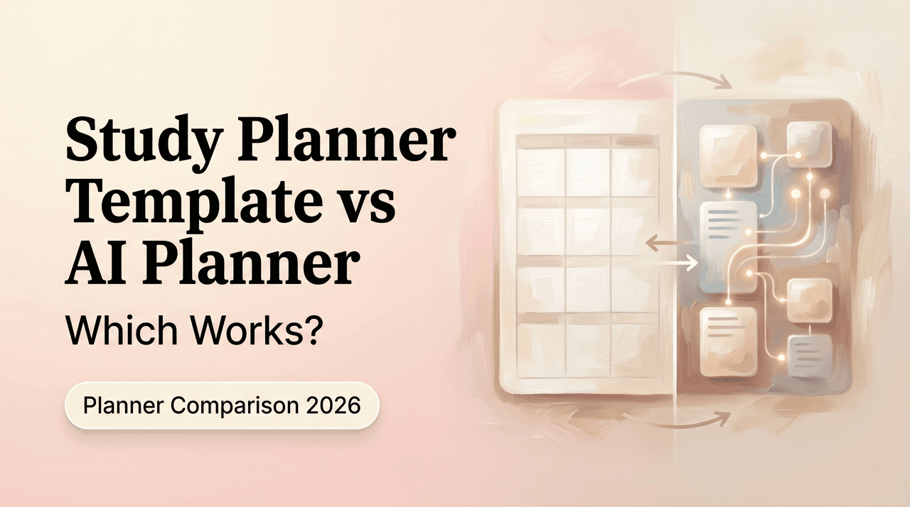Study Planner Template vs AI Planner: Which Works?