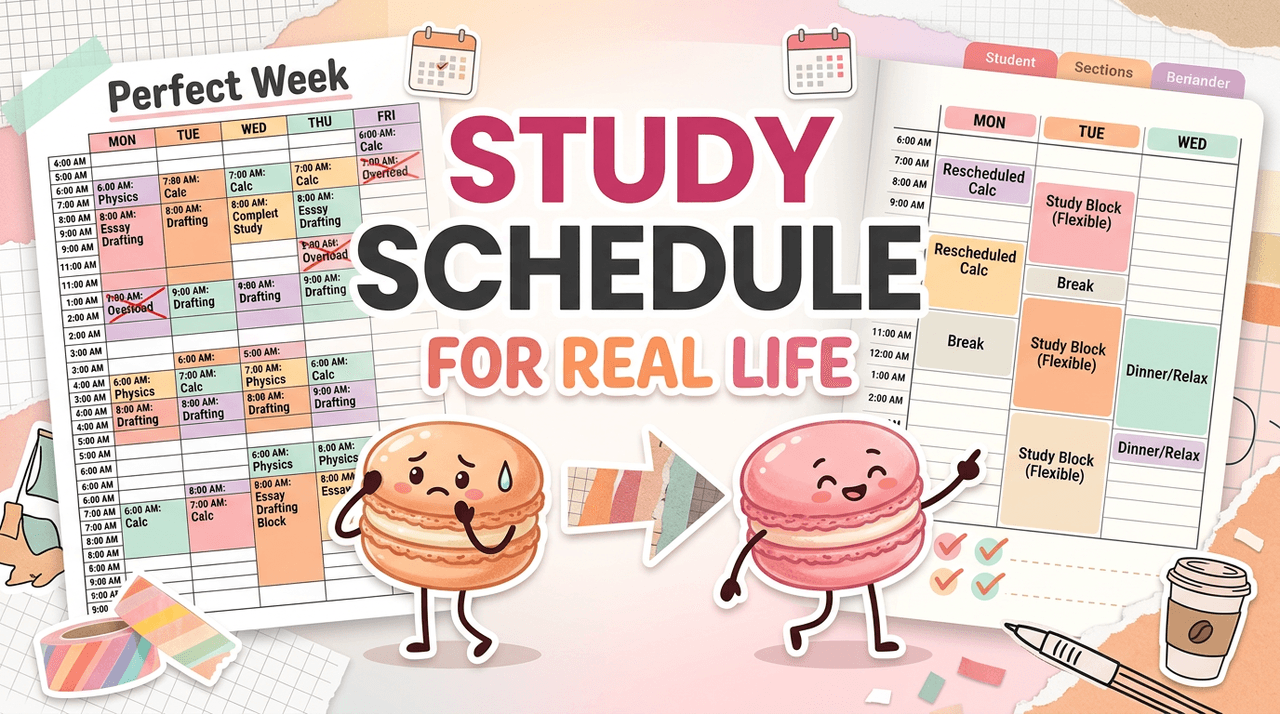 Study Schedule for Real Life, Not Perfect Weeks
