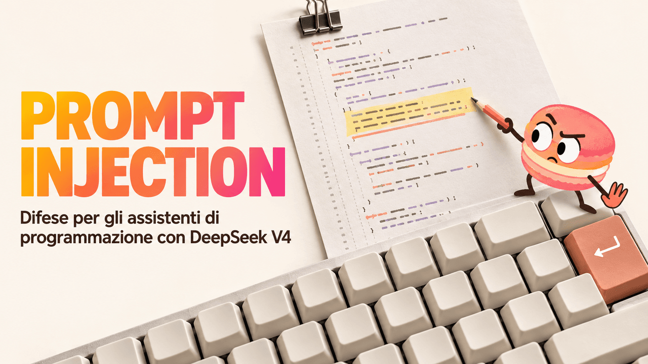 Prompt injection nei code assistant con DeepSeek V4: dove mettere le difese